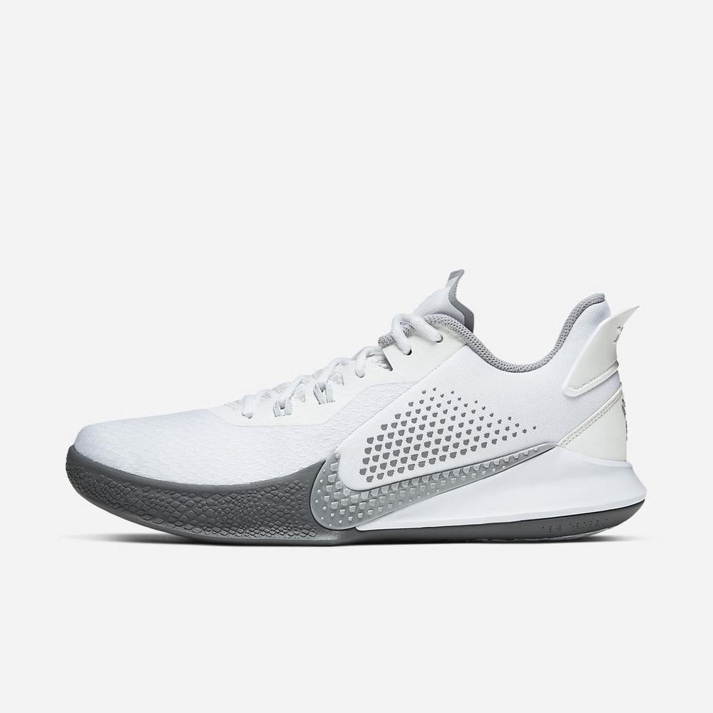 Chaussure De Basket Nike Mamba Fury Blanche 9280-531 White/Pure Platinum/White/Wolf Grey Homme | UIX-18456474